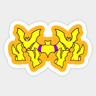 Pride Bats Intersex Sticker